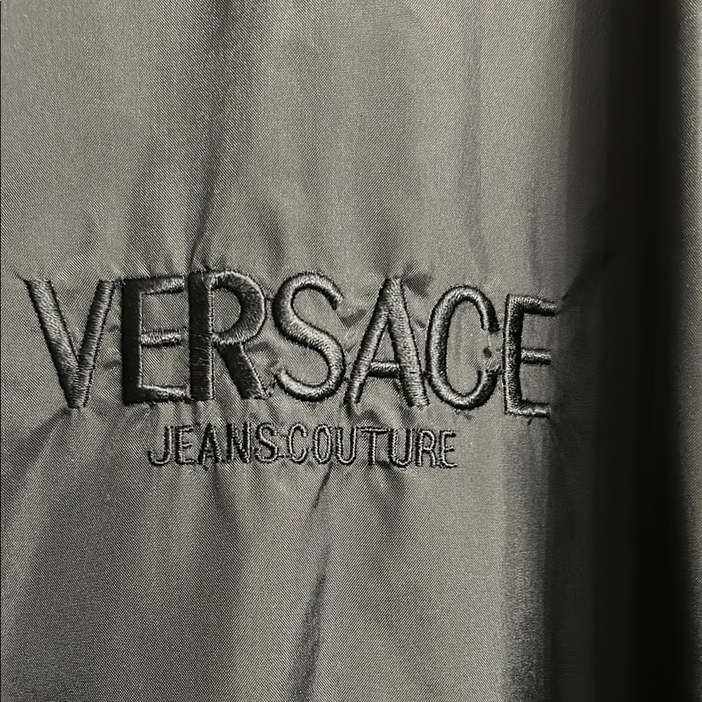Versace Black Windbreaker Jacket - Picture 3 of 8